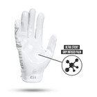 Nxtrnd G1 Pro Men s Football Gloves  Adult Sticky Receiver Gloves White pro