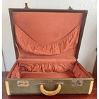 Airess Atlas Of Chicago Hard Sided Suitcase  Green Vintage Luggage  Travel Case