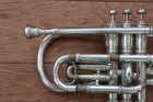 Antique   Vintage Conn Cornet   New Creation Model Silver Plated  