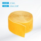 Velvet Ribbon Gift Wrapping 1 Inch X 2 Yard Yellow Single Face Velvet 2 Pcs