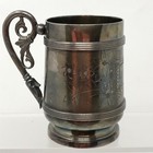 Quadruple Silverplate Cup Goblet Creamer By Simpson Hall Miller   Co Floral Etch