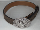 Ariat Youth Rodeo Champion Brown Genuine Leather Belt   Buckle Sz 22 - A1305802