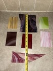 Stained Glass Pieces Lot  One Pound  Mixed Colors sizes textures   Read Desc
