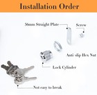 Locks With Keys  Mailbox Lock Replacement  Money Drop Box Lock With 4 Keys  D