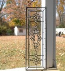 12  X 36  Tiffany Style Stained Glass Clear Beveled Window Panel