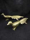 2pc Set 11  Large Brass Pheasant  Peacock  Bird Figurines Statues