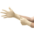 Microflex Diamond Grip Mf-300 Disposable Latex Gloves  Natural Lg  Case Of 1000