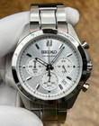 Seiko Spirit Chronograph Silver Dial Stainless Steel Men s Watch Sbtr009