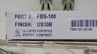 Set Of 2 Cal-royal Ul-listed Flip Style Mortise Flush Bolts Fbs-100 Us10b