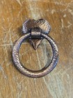 2 Vintage Amerock Colonial Antique Hammered Copper Heart Pull Handle T-409 Nos