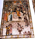 4 Antique Different Oriental Scenes 10  Prints On Silk To Frame Or Sewing Craft