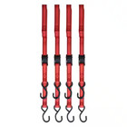 4 Pack Cam Buckle Tie-down Straps With S Hook 1 In  X 10 Ft Heavy Duty Strap