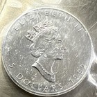 1992 Canada Elizabeth Ii 5 Dollars 9999 Silver Maple Leaf 1 Oz Coin  34