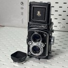 Yashica-mat Tlr 120 Film Camera Film Tested Yashinon Lens Hood   Pouch