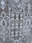 Antique Original Design White Cotton Scottish Lace Panel 58    120    Readymade