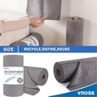 55 Pack Microfiber Cleaning Cloth Roll  Tear Away Reusable Towels  11  X 9   Ult