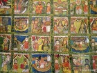 Antique Ethiopian Coptic Painting Bible Story Educational Hand Painted Cloth