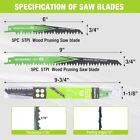 Workpro 6 9  Wood Pruning Reciprocating Saw Blades 10pcs 5 Tpi Pruner Saw Blades
