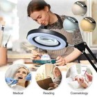 72led 8x 10x Illuminated Magnifier Usb 3 Colors Led Magnifying Glass