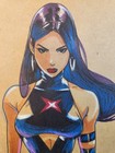 Psylocke Original Fine Art Signed 8 5x11 Coa Included