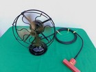 Old Robbins   Myers 9  Brass Blade 3-speed Oscillating Fan Model 3600 Works