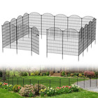 7 13 Panels Garden Fence With Gate  No Dig Rustproof Metal Wire Panel Border