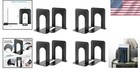 Ultra-stable Bookends Set - Heavy Duty Anti-slip Design For Neat Organization