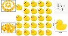 Mini Yellow Rubber Duckies  24pcs  - Perfect For Bath Time   Decorations
