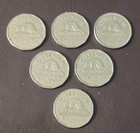 Lot Of 6 Canadian Nickels  pure Ni 