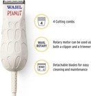 Wahl Professional White Peanut Hair And Beard Clipper Trimmer Model 8655