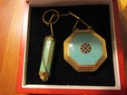 Art Deco Richard Hudnut  le Debut    Dance Or Travel Compact And Lipstick Enameled