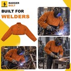 Badger Bolt Leather Welding Cape Sleeve With Apron  Welder Jacket  L