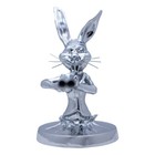 Hood Ornament Cartoon Rabbit Car Vehicle Silver Alloy Car Hood Decoration