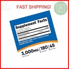 Nutricost D-aspartic Acid  daa  Capsules 3000mg Per Serving  180 Capsules  - Non