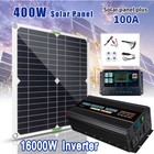 16000w Complete Solar Panel Kit Solar Power Generator 100a Home 110v Grid System