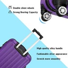 20 24 28  3x Travel Spinner Luggage Set Bag Abs Trolley Carry On Suitcase Purple