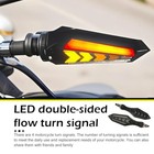 Motorcycle Turn Indicator Lights  Arrow Shape Motorcycle 4 Pcs Red   Yellow