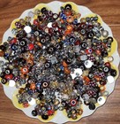 New Unused Huge Lot European Beads Approx 200  Bag Nos Many Colors Glass Metal