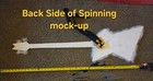 Fuzzy Spinning Bass Guitar Mock-up 44  Costume Addition