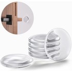 Door Stoppers Wall Protectors 6pcs Clear Rubber Self Adhesive Knob Bumpers New