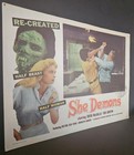 She-demons Original 1958 Lobby Card  8 11x14 Horror Sci-fi Irish Mccalla Used