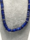 Antique Cobalt Blue Annular Wound Dogon Glass   Dutch Dogon Beads Necklace