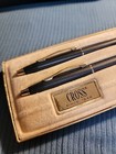 Cross Classic Black 250105 Ball-point Pen   Pencil Set  Shell Lubricants  Vgc  