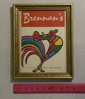 Brennan   s Restaurant Menu Vintage New Orleans Rooster 1968   71 Framed 10x12 5   