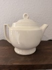 Vintage 1930 s Porcelier Teapot Tea Pot Hearth Home Scene Usa Vitreous China