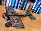 Nice Vintage J  Chein  1920 s Tin Litho Wind Up  Military Mono Airplane