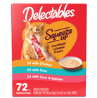 Hartz Delectables Squeeze Up Interactive Lickable Wet Cat  0 5oz  72 Count 