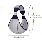 Baby Ring Sling Carrier Soft Multifunctional Wrap Adjustable Easy Carrying