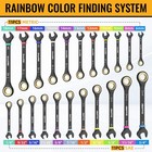23pc Ratcheting Wrench Set Metric Sae Combination Tool Kit W Organizer Case