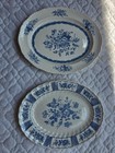 Myott Lytton Melody Blue White Oval Serving Platters Set Of 2 England 